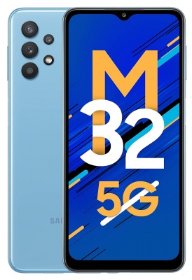 Samsung Galaxy M32 (Light Blue, 6GB RAM, 128GB Storage) 6 Months Free Screen Replacement for Prime\n