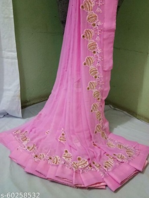 zari embouridery sarees 