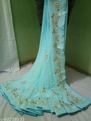zari embouridery sarees  